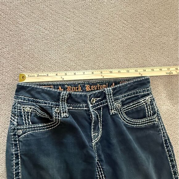 Rock Revival Aida Skinny Jeans Bling Concert Rodeo Women’s size 27 Buckle - Picture 12 of 16